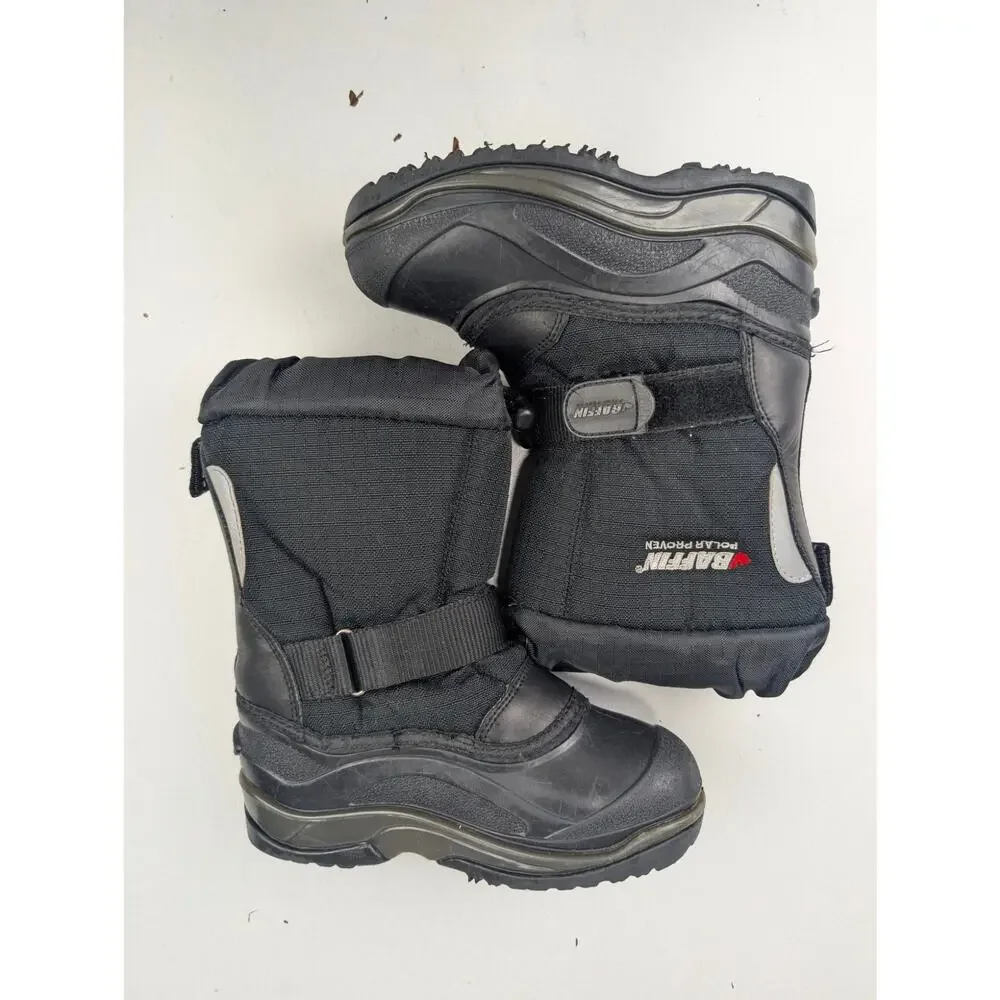 Baffin Mustang Polar Proven Youth 12 Black Winter Boots -40 degrees Waterproof